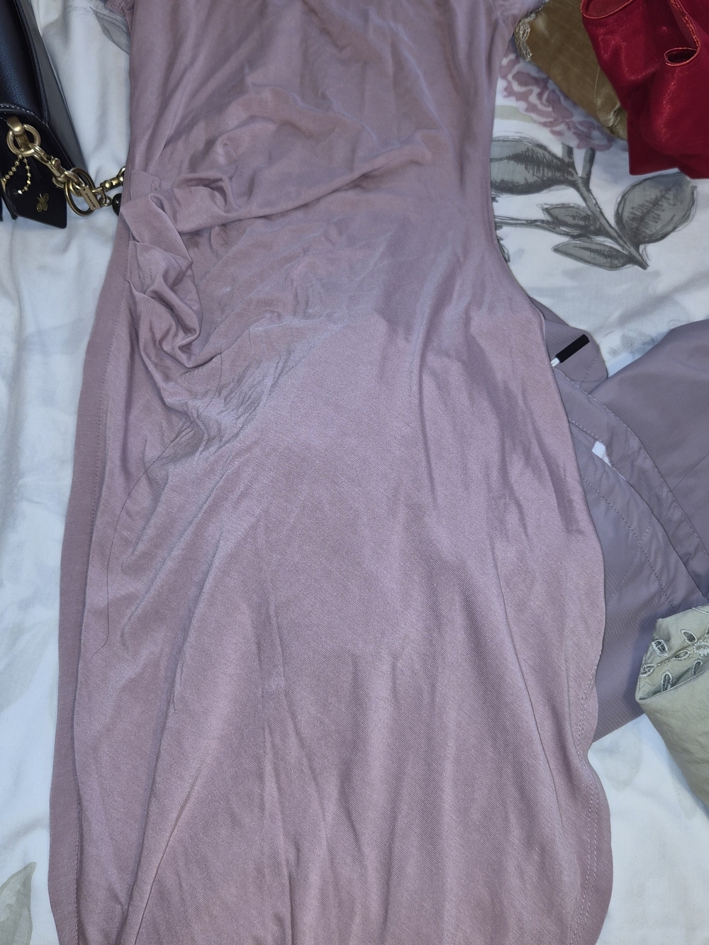 Sleeveless Maxi Bodycon Dress in Dusty Rose